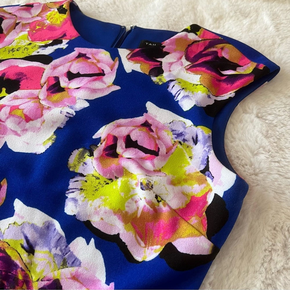 Studio by Tahari Levine Floral Print Dress Size 4 - Picture 10 of 10